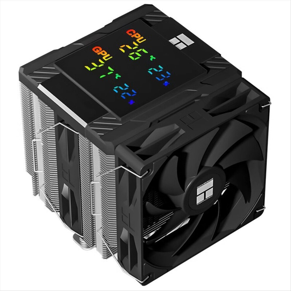 Pa 120 Digital Chassis Air Cooling Radiator 6 Heat Pipe/Cpu/Cpu Simultaneous Monitoring Supports Lga1851/1700/Am5 A 4852240190647