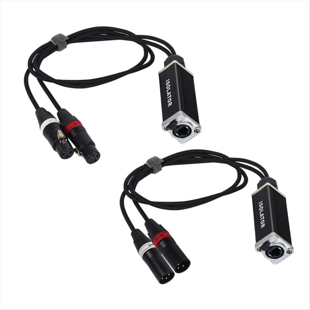 1Pair 2 Channel Xlr Network Cable Extender Network Signal Extender 3Pin Xlr Male And Female To Rj45 Ethernet Extender 4852240189177
