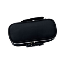 Big Capacity Pencil Case 4 Section Canvas Pen Case with Lock-3