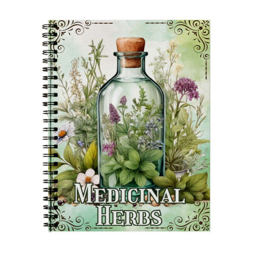 Journal d'écriture d'herboriste, reliure à double bobine, carnet