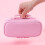 Big Capacity Pencil Case 4 Section Canvas Pen Case with Lock-3 6