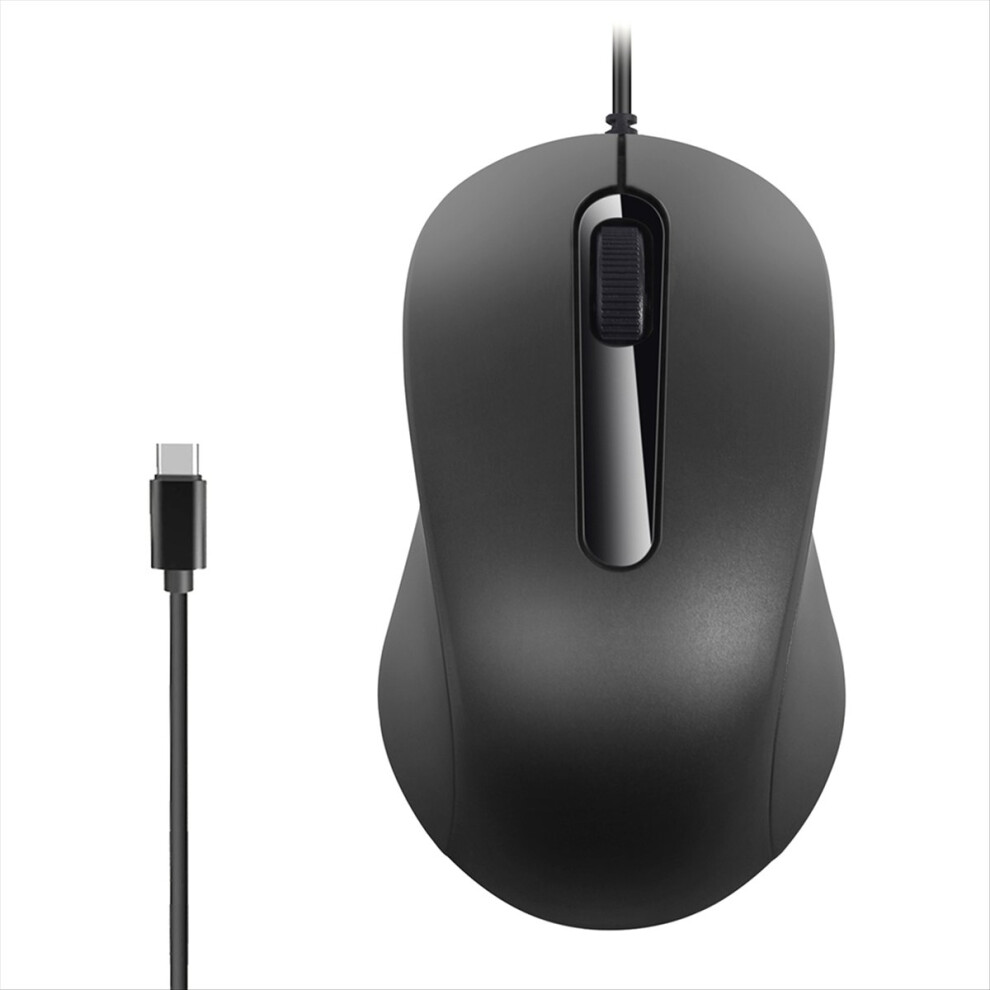 Type C Wired Mouse Silent Ergonomics Optical Mouse 1000 Dpi Computer Mouse For Pc/Laptop/Desktop 4852240187005
