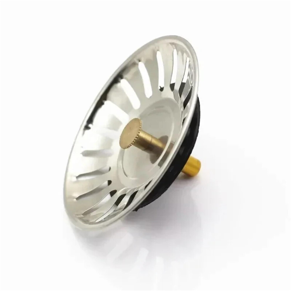 2Pcs Universal Kitchen Sink Strainer And Drain Stopper Gold Stainless Steel Clog Rustresistant 9189345637056