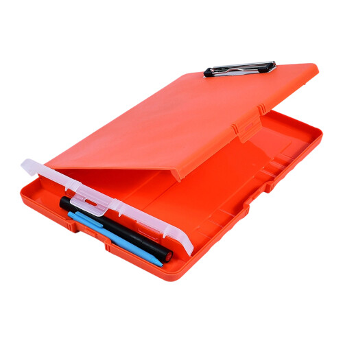 Klemmbrett mit Aktentasche und Stifteetui,-orange Farbe 01