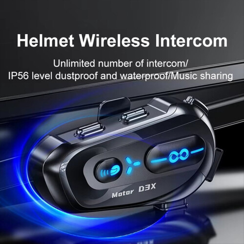 Motorrad-Bluetooth-Helm-Headset mit Halbduplex-Intercom, IP56 wasserdicht, intelligenter Sprachassistent, Soft- und Hard-Mikrofon 2