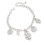 Unique Meet And Heart Plan Permanent Metal Ankle Chain-Silver 2 1