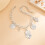 Unique Meet And Heart Plan Permanent Metal Ankle Chain-Silver 2 6