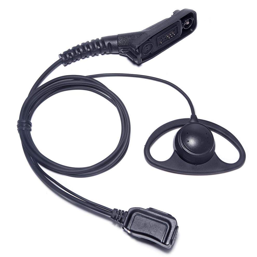 Police Radio Earpiece With Mic Ptt, Dshape Earhook Two Way Radio Headset For Motorola Apx 9426802883398
