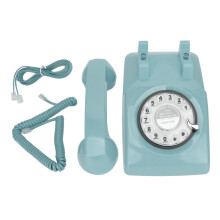 Telefon retro tradițional cu ton de apel rotativ, sonerie dezactivată disponibilă, telefon fix de acasă, ideal pentru seniori și birouri