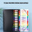 12 Pocket Expanding File Organiser Sorting Folder Letter-Black 7