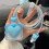 Recyclable Against Scratch Light Cord Accommodates-Blue 1.4m 4