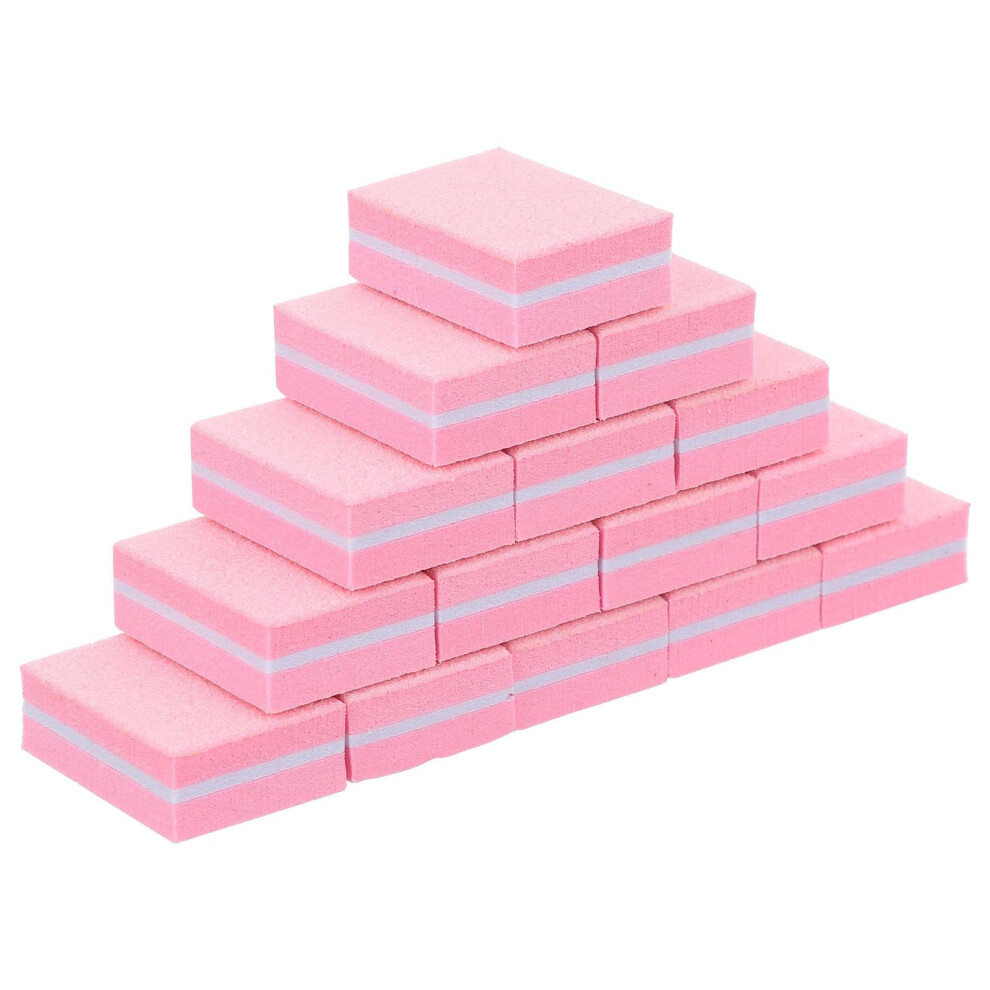 50pcs Mini Sponge Nail Buffer Block for Acrylic and False Tips Fine Grit Manicure and Pedicure