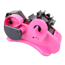 Portable Heat Tape Dispenser Tape Cutting Base-Rose Red 35mm