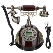Telefon retro, telefon fix antic european cu LCD digital luminos pentru cadou de acasă și birou, calitate bună, calitate bună, calitate bună,