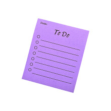 Bloc-notes simple doublé, bloc-notes plus-Violet 7,5x9cm