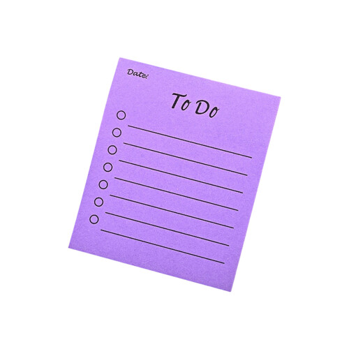 Bloc-notes simple doublé, bloc-notes plus-Violet 7,5x9cm
