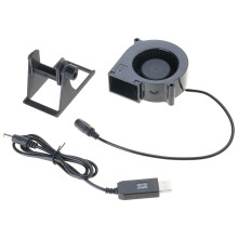 Portable Desk Fan With Adjustable Angled USB 12V Boost Line for