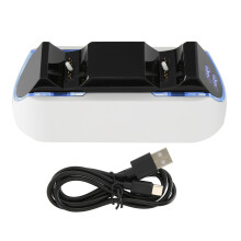 Base di ricarica per controller PS5, accessori PS5 con ricarica rapida e interruttore on/off per controller DualSense ed Edge, ricarica rapida,