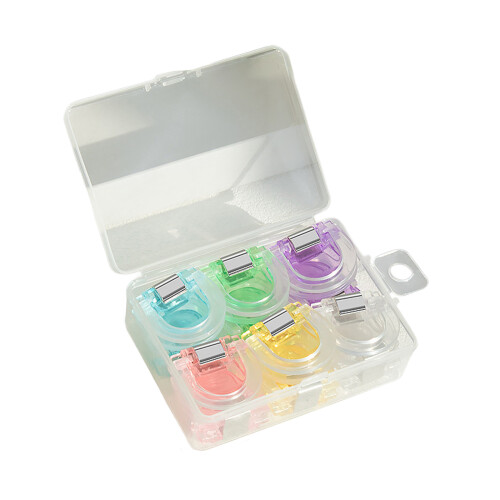 4/12Pcs Clear Colorful Paper Clip Horseshoe Paper-12 boxes