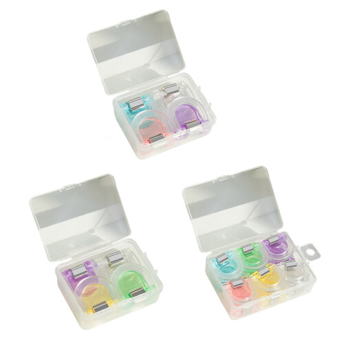 4/12Pcs Clear Colorful Paper Clip Horseshoe Paper-12 boxes 1