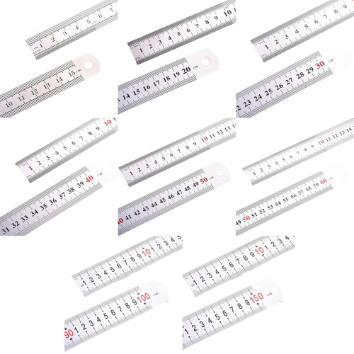 Stainless Steel Ruler with Inches Centimeters Scale-40cm 1