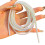 Recyclable TPU Data Cable Defender Against Tear-White 1.6m 1