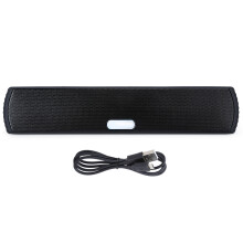 Barra altoparlante Bluetooth compatta con alimentazione USB e supporto per chiamate in vivavoce, suono stereo a gamma completa, connessione