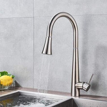 Touchless Kitchen Faucet with Smart Sensor, 360 Swivel Brass Pull Down, WaterSaving Design