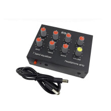 7 Band Audio Equalizer with Preamplifier Gain and Headphone Amp for Car and Home Studio
