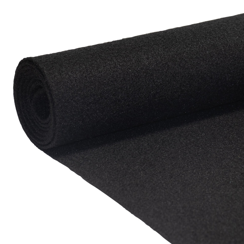 Nonwoven Car Trunk Liner 72X72 Durable Polyester Mat For Speaker Sub Box Rv Marine Black 9426802884920
