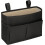 Bedside Storage Caddy Hanging Organizer with Multi Pockets Cotton Linen for Dorm Bunk Bed Black 5