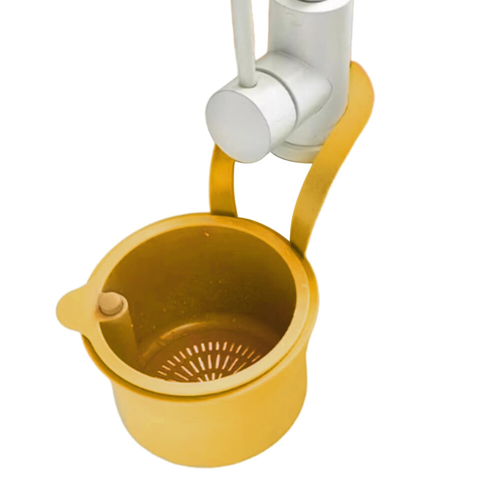 Detachable Kitchen Sink Strainer Abs Food Waste Collector Prevents Drain Clogging For Home Restaurant Yellow 9119770775207
