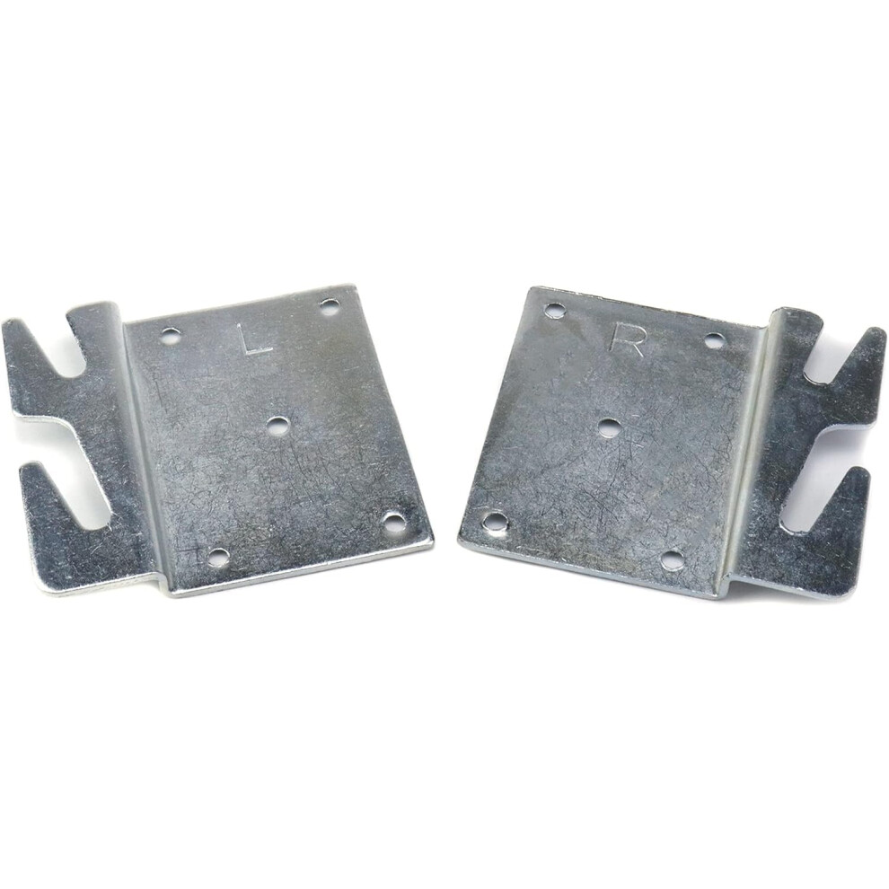 Bed Rail Hook Plates with Headboard Bracket, Durable Metal, Universal Fit, Noise Reduction (2Pcs)