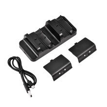 Cargador de mando recargable para Xbox One Series XS, soporte de refrigeración con estación de carga doble, base de carga vertical, sistema de