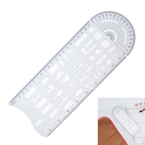 Multipurpose Geometric Drawing Templates Ruler Accident Scene 1
