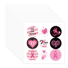 Borsten kanker bewustzijn sticker roze sticker lint sticker voor