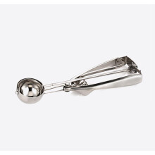 Stainless Steel Ice Cream Scoop with Ergonomic Spring Lever, Extra Small Cookie Dough Scooper 1oz