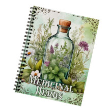 Twin Coil Binding Herbal Notebook Medicinal Plant Study Journal