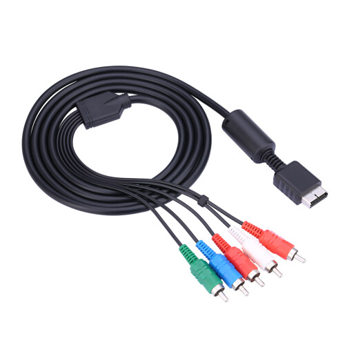 Sharper Image Component AV Cable For PS2 PS3 High Resolution Graphics Clear Picture Progressive Scan Support HDTV Ready High Definition Stereo Audio
