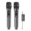 Wireless Karaoke Microphone Set with Rechargeable Receiver, Clear Sound, 100ft Range, 2 Pack 1