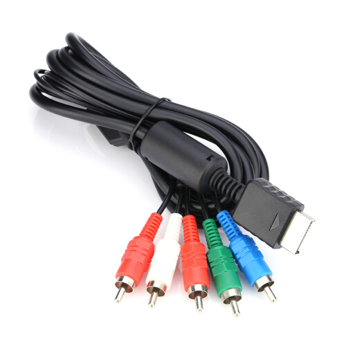 Sharper Image Component AV Cable For PS2 PS3 High Resolution Graphics Clear Picture Progressive Scan Support HDTV Ready High Definition Stereo Audio 1