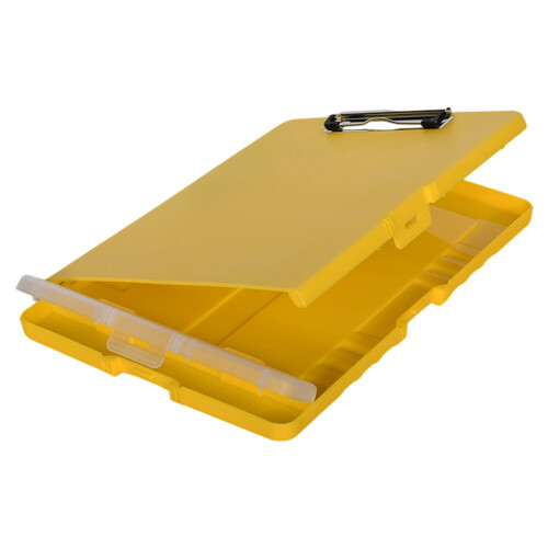 Clipboard with File Case and Pen Case Portable-Yellow 01