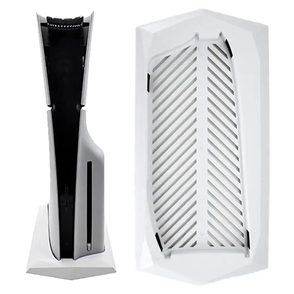Vertical Stand For Ps5 Slim Disc Edition With Cooling Vents And Nonslip Feet, White 9426802885255