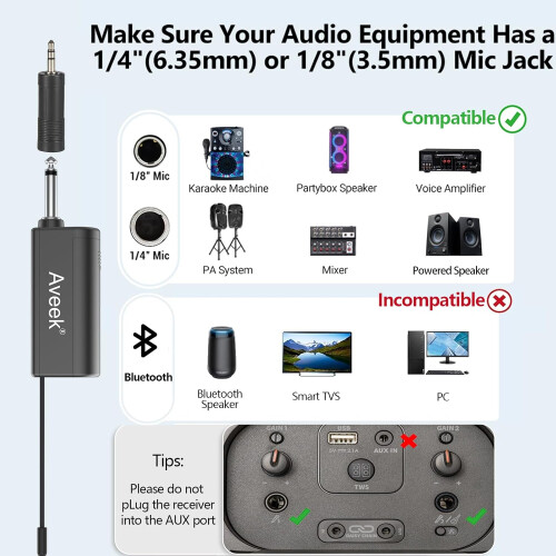 Wireless Karaoke Microphone Set with Rechargeable Receiver, Clear Sound, 100ft Range, 2 Pack 1