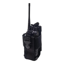 Tactical Radio Pouch MOLLE Radio Holster Adjustable Fit for Motorola Baofeng Kenwood Black