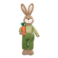 Easter Bunnies Figurines Modern Art Spring Home Decors-Green