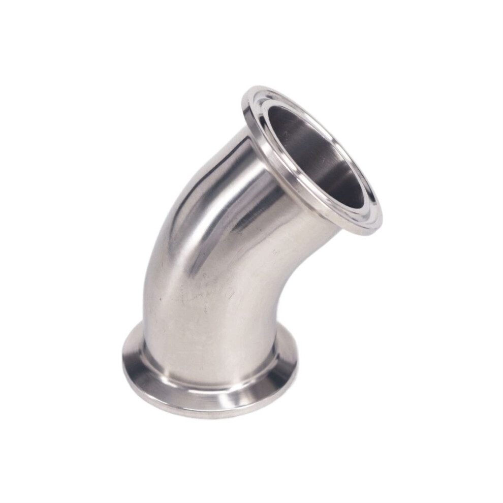 304 Stainless Steel 45 Tri Clamp Elbow 38Mm Od Sanitary Pipe Fitting 1.5 Inch Ferrule Connector 9426802885613