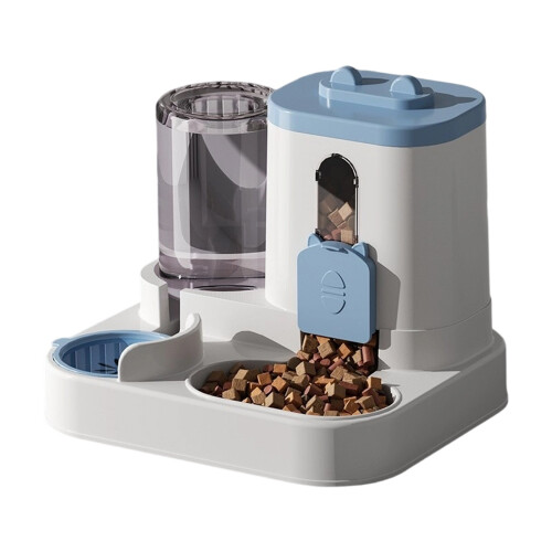 Automatic Refilling Water Bowl Pet Feeders Cats-Blue cat ears