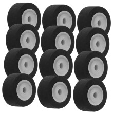 12pcs Cassette Pinch Roller Set for Tape Deck , WearResistant, Restore Smooth Playback, Black