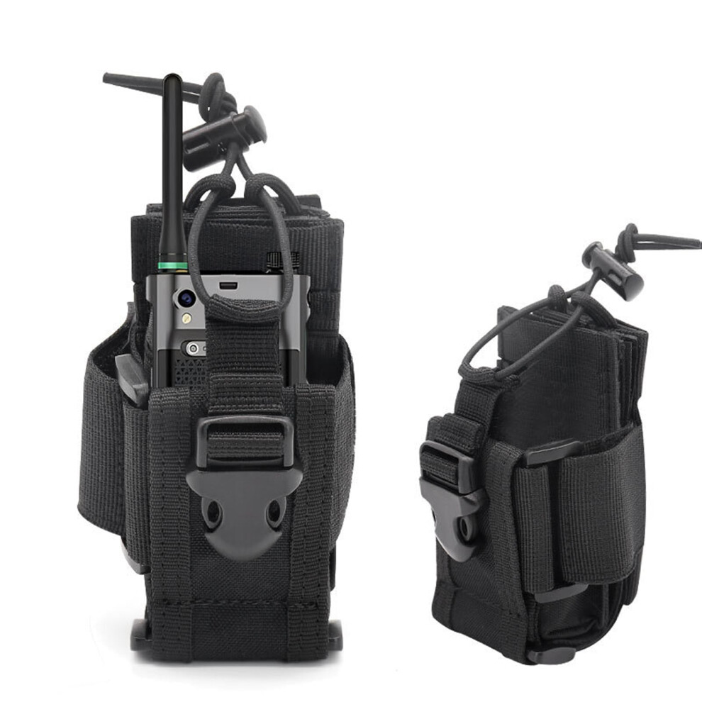 Tactical Molle Radio Pouch Military Holster Adjustable 1000D Nylon For Motorola Baofeng Kenwood 9189345638152